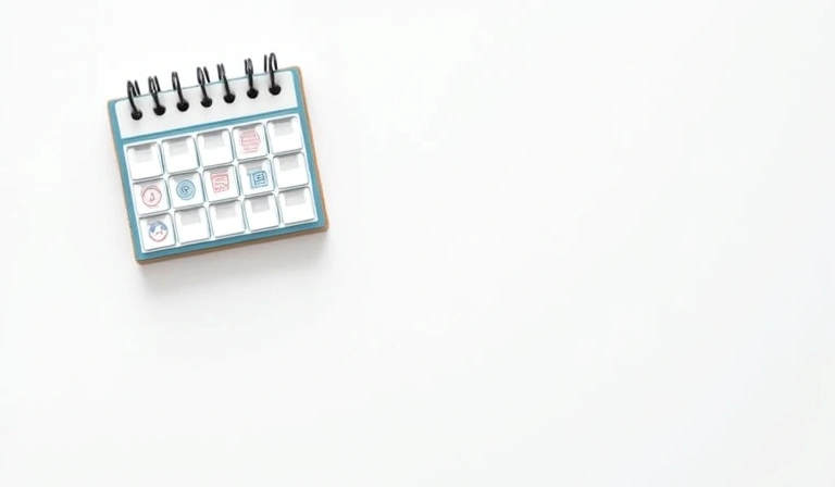 Calendario con una fecha marcada y un icono de actualización, simbolizando revisiones de políticas