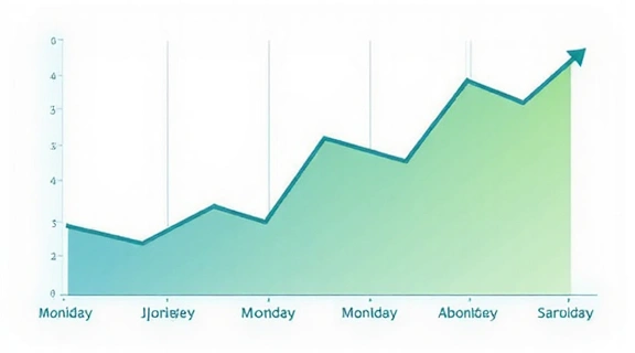 Gráfico abstracto mostrando la progresión del peso de Ana G. a lo largo del tiempo